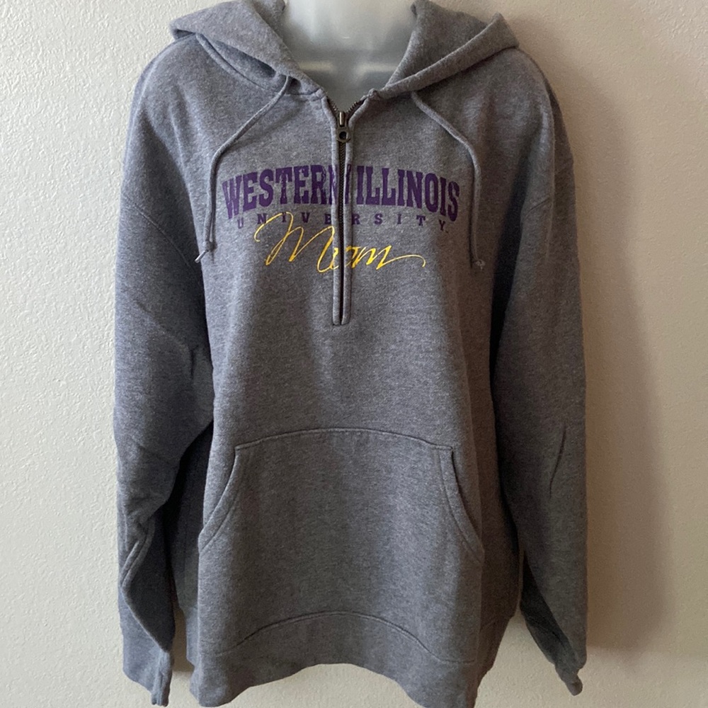 WESTERN ILLINOIS UNIVERSITY FLEECE-LINED MOM HOODIE, SZ L